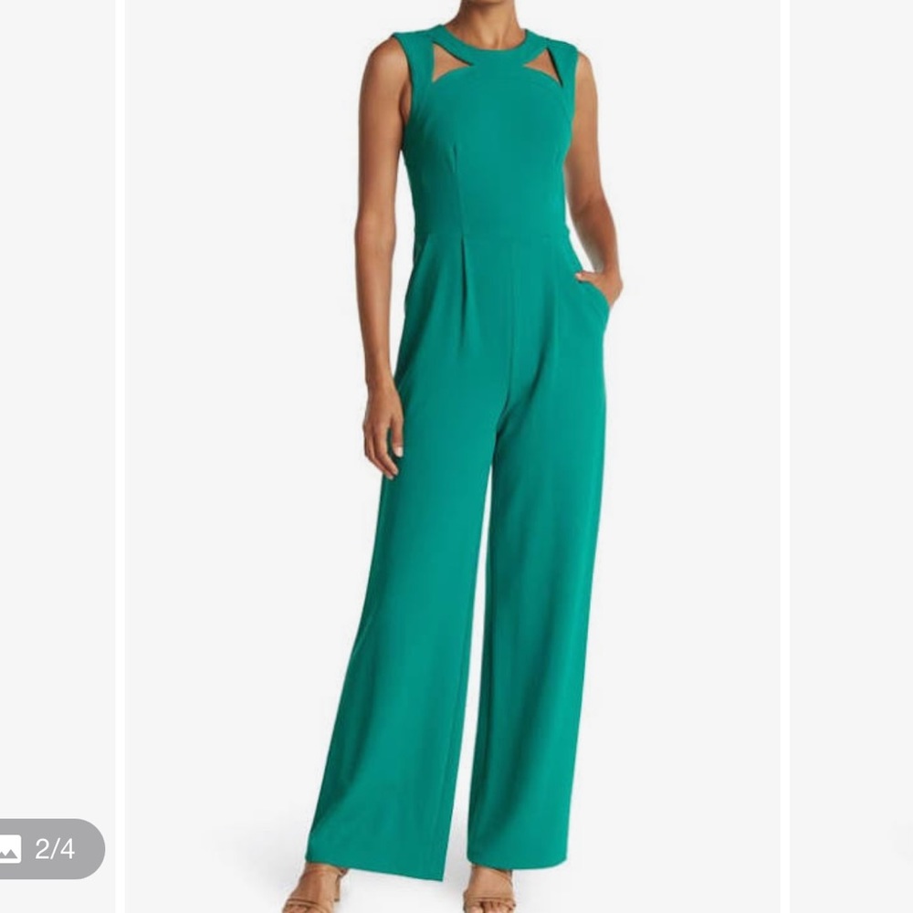 Calvin Klein Women's Jumpsuit emerald green sz 12